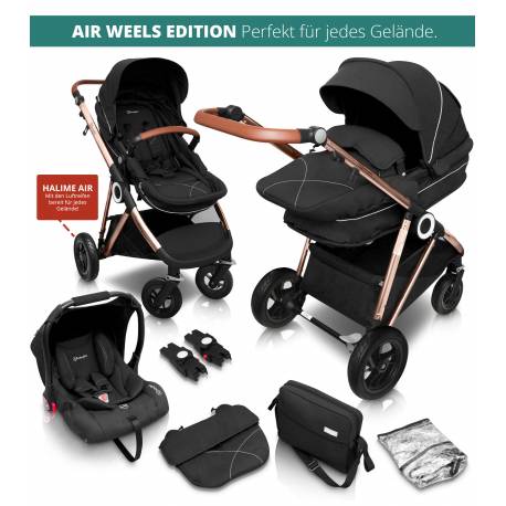 Poussette  trio Halime Air babygo - 3 coloris