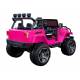 4X4 jeep WXE électrique rose deux places