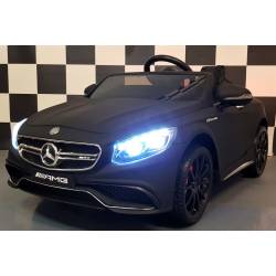 Voiture électrique pour enfant Mercedes Benz S63 AMG noire métallique