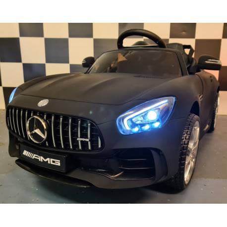 Voiture électrique pour enfant Mercedes Benz GTR noire mat