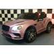 Voiture électrique pour enfant Bentley continentale rose métal