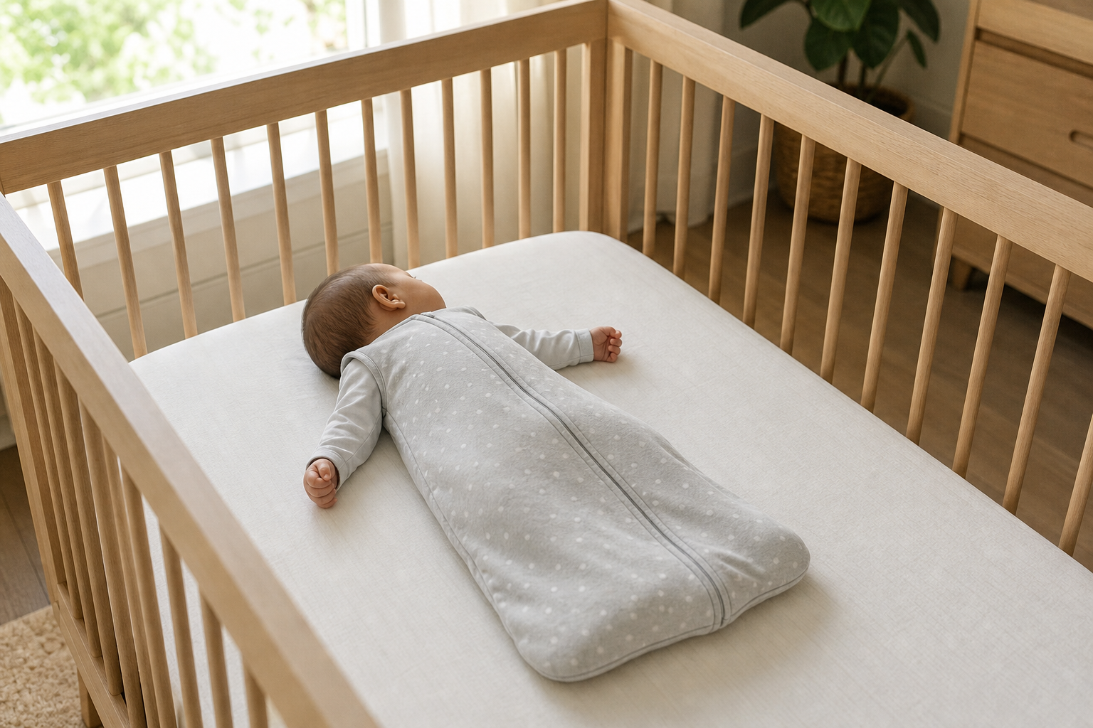Un bébé peut dormir sur le ventre seulement à certaines conditions