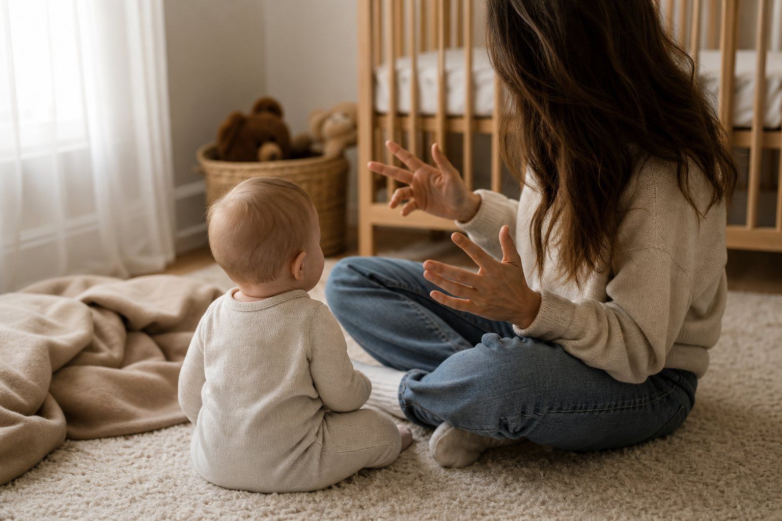 Les comptines pour bébé avec Gestes accompagnent l’éveil