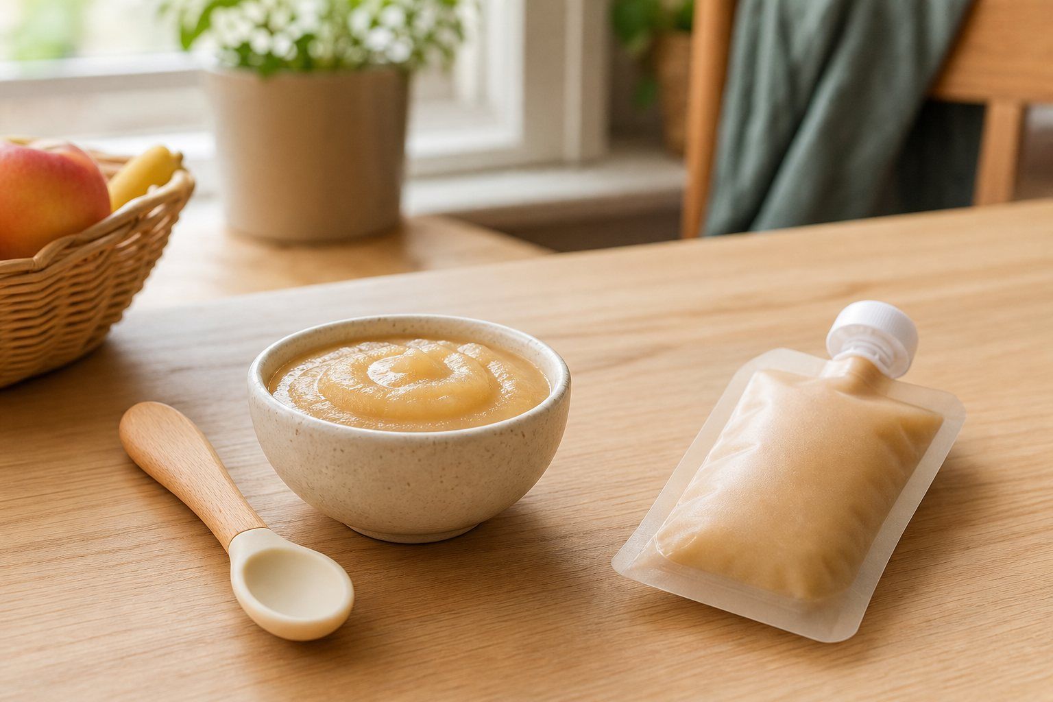 La gourde de compote bébé est-elle vraiment un bon réflexe ?