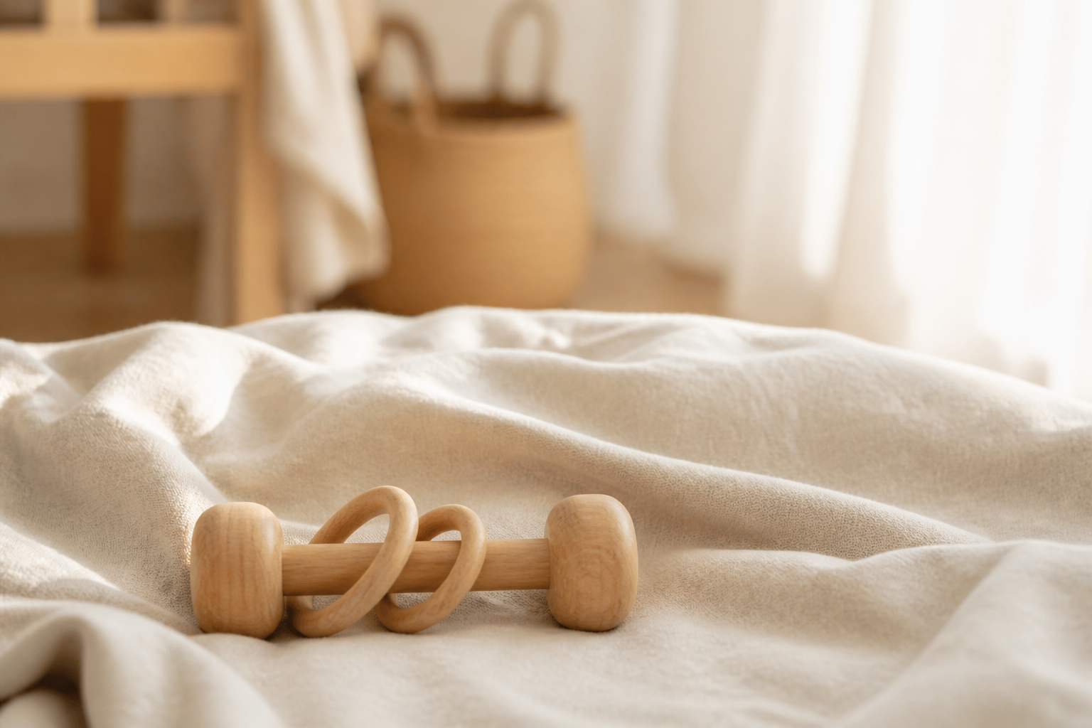 Un hochet bébé en bois se choisit avec attention