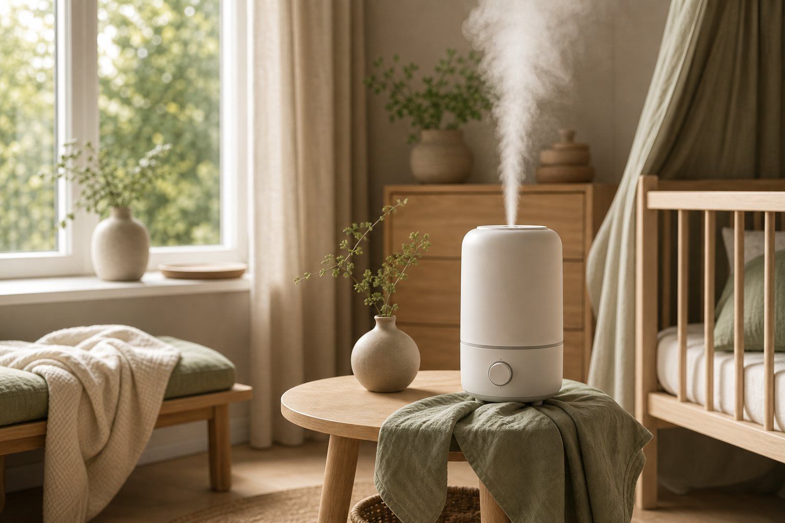 Quand utiliser un humidificateur d’air pour bébé ?