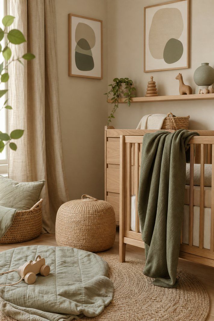 Une idée déco de chambre bébé doit rester douce et évolutive