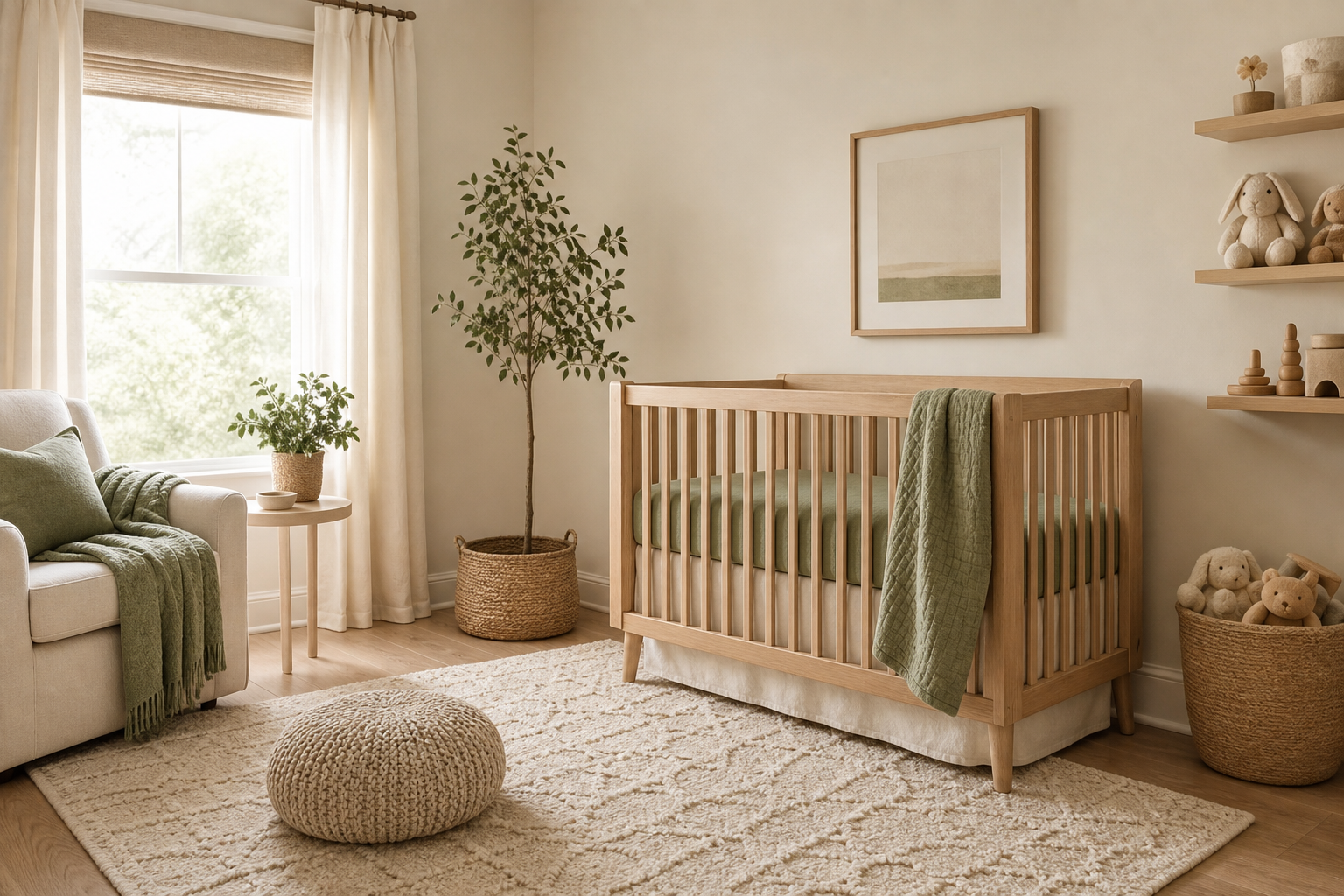 Une idée déco de chambre bébé doit rester douce et évolutive