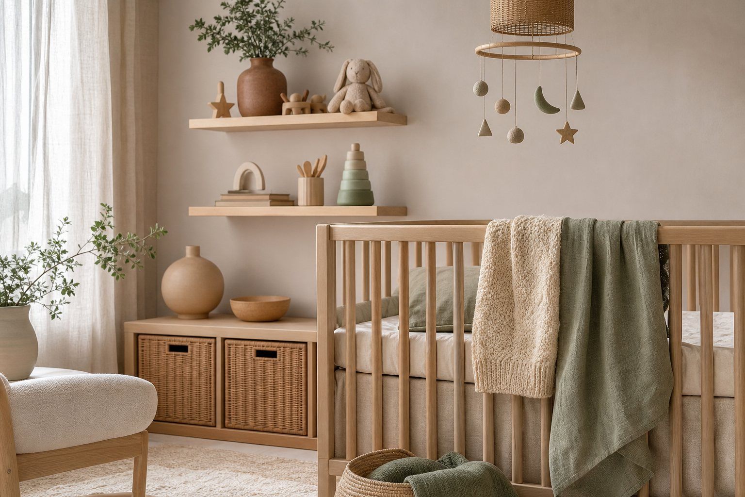 Les idées de chambre bébé gagnent à rester simples et évolutives