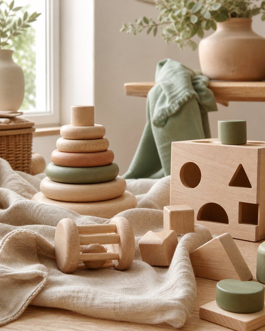 Le jeu bébé en bois : âge, sécurité et éveil à vérifier