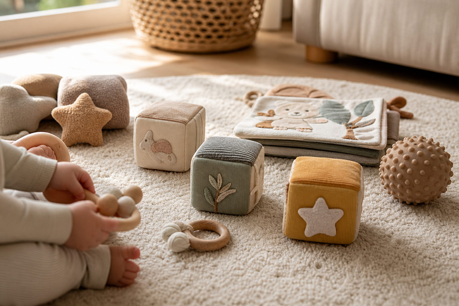 Un jouet pour bébé de 6 mois se choisit selon l’usage