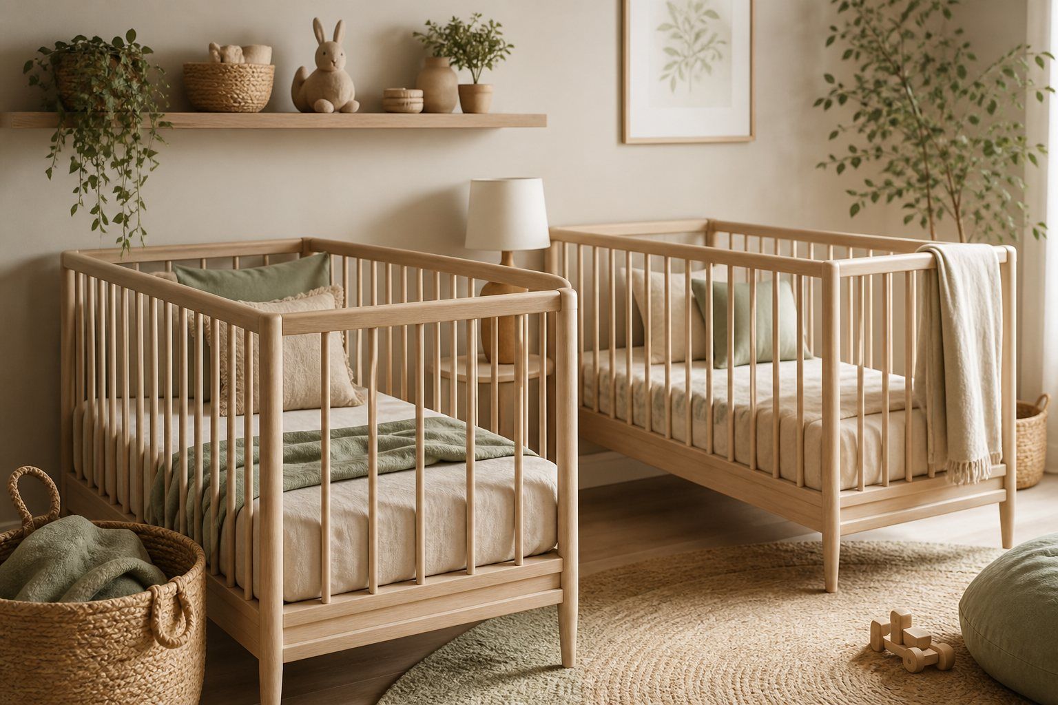 Les lits bébé Jumeaux : un choix sûr pour deux sommeils