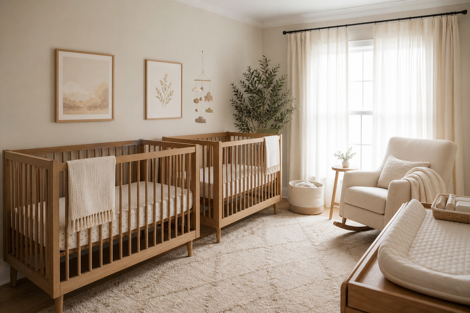 Les lits bébé Jumeaux : un choix sûr pour deux sommeils