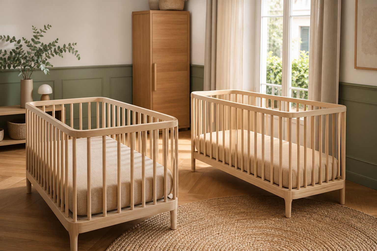 Quels lits bébés jumeaux choisir pour une chambre sûre ?