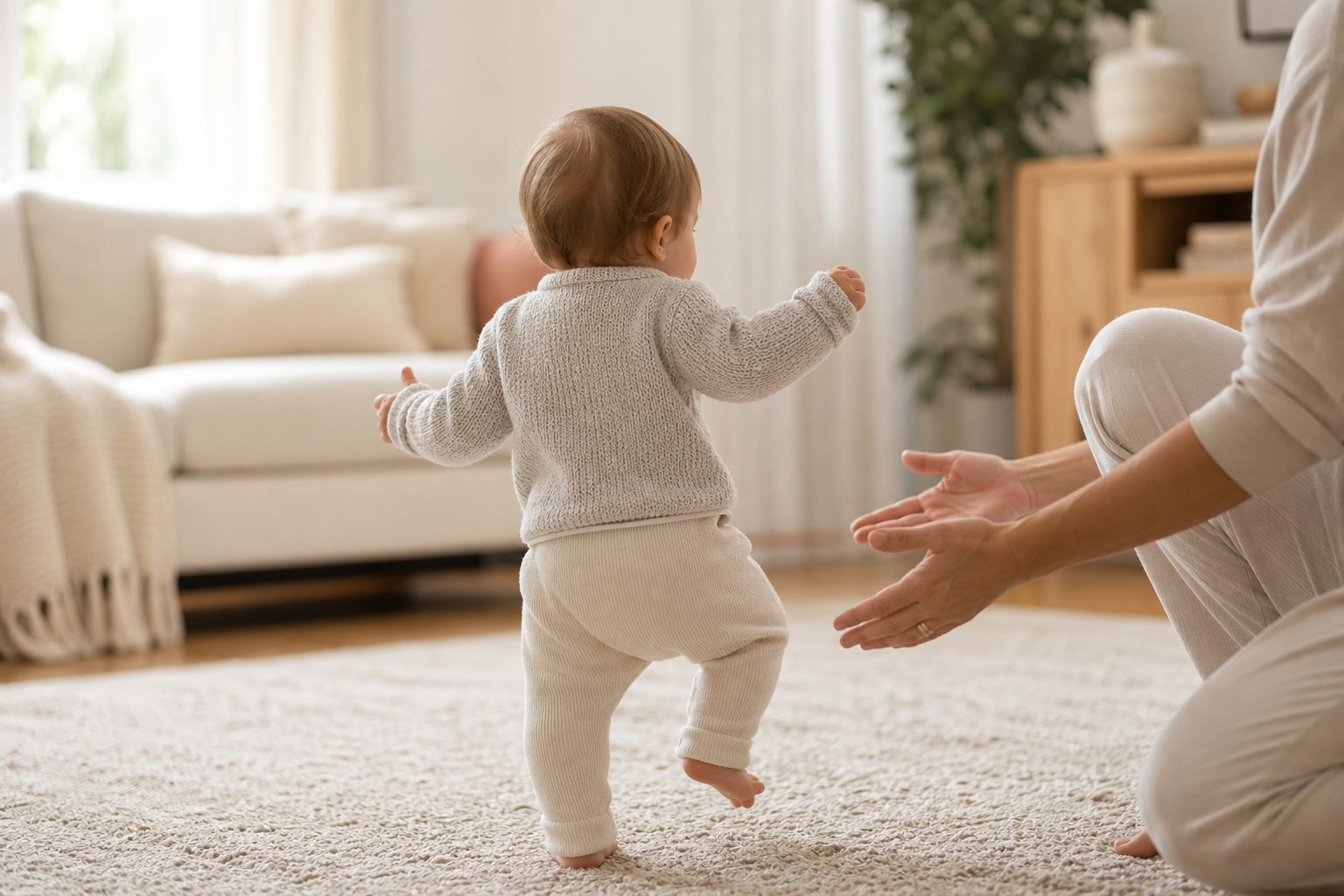 La marche de bébé commence bien avant les premiers pas