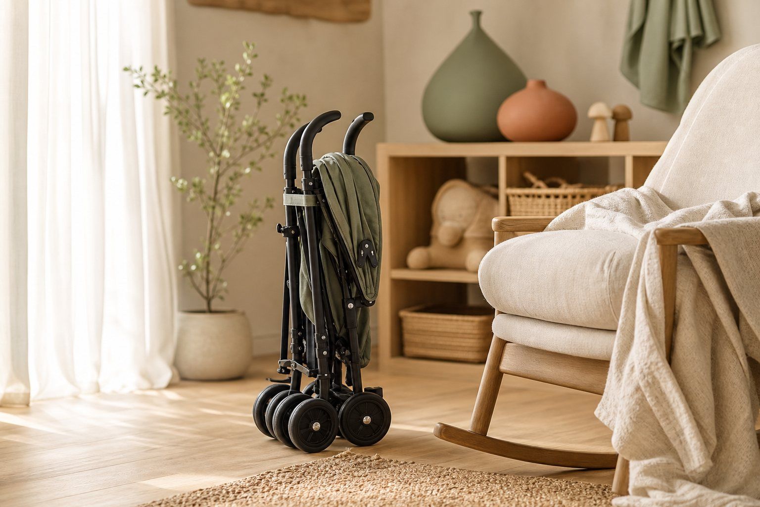 La poussette Canne Compacte : légère, pliable et pratique