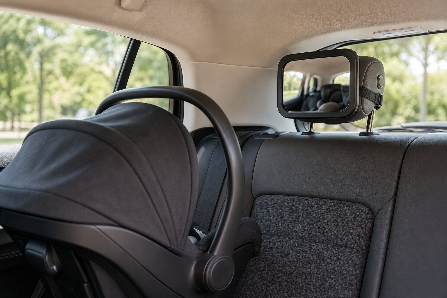 Un rétroviseur bébé voiture aide à voir bébé sans se retourner