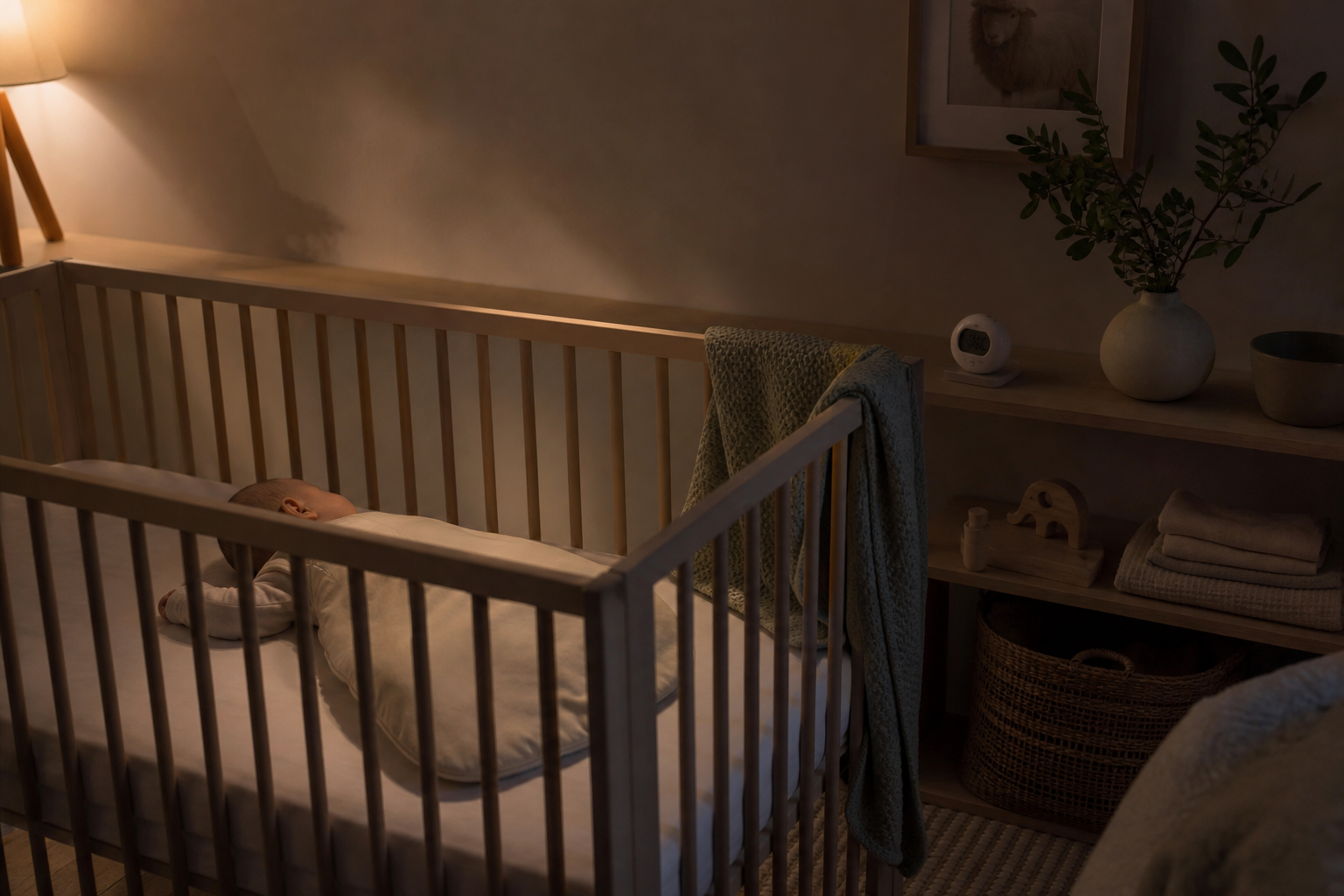 La tenue de bébé la nuit : des couches selon la chambre