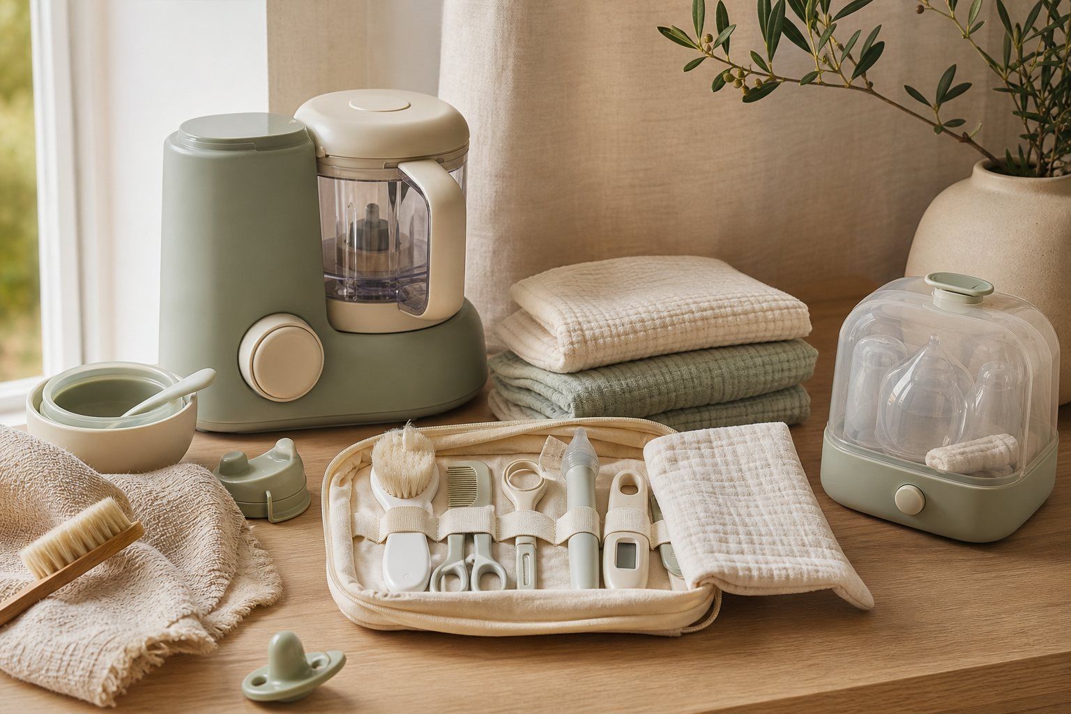 La trousse de soin bébé réunit les vrais essentiels