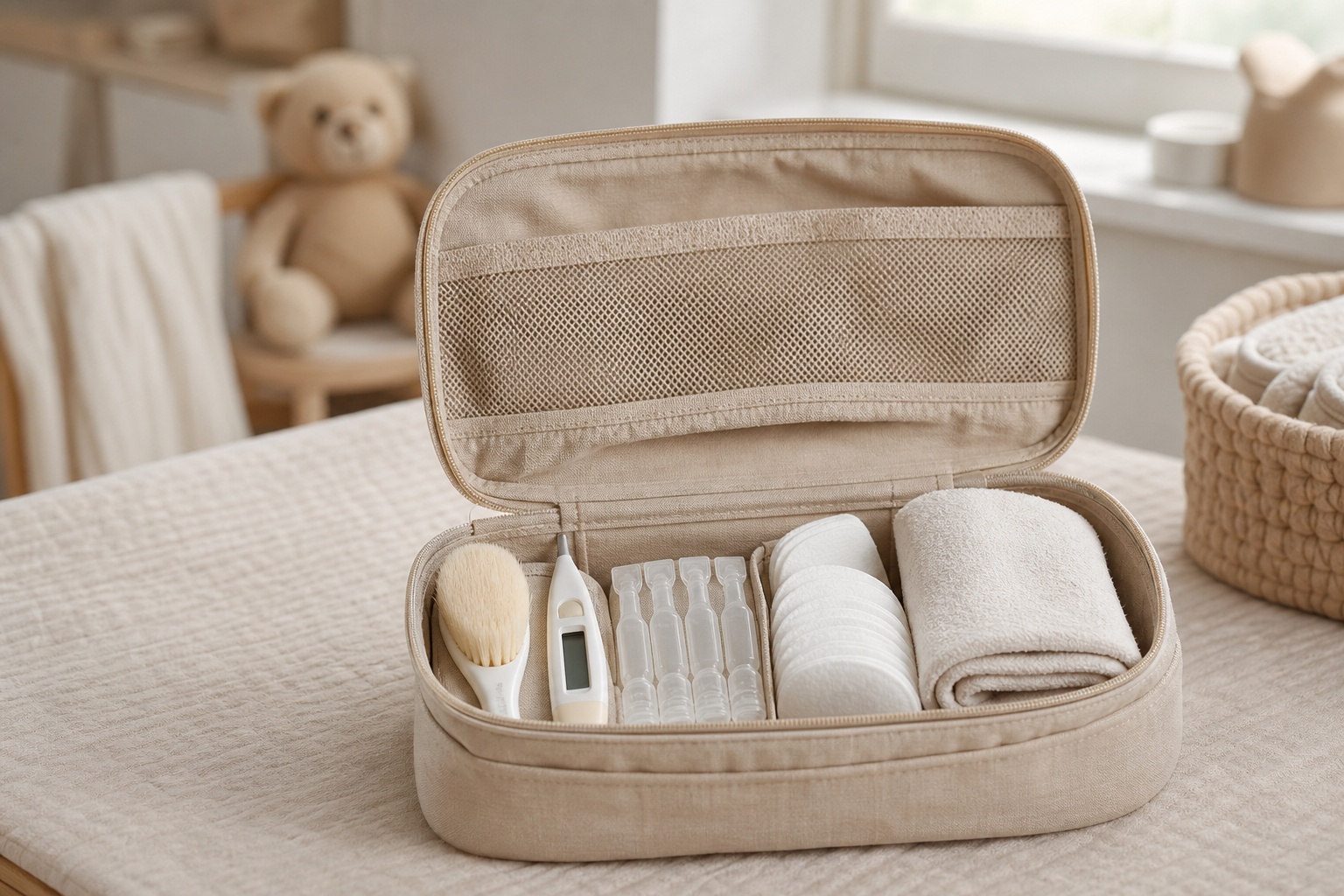La trousse de soin bébé réunit les vrais essentiels